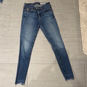AG Skinny Women's Jeans in Medium Blue size 24 the legging ankle